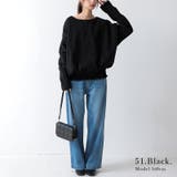 裏起毛あったかワイドドルマンプルオーバー トップス レディース | and it  | 詳細画像6 