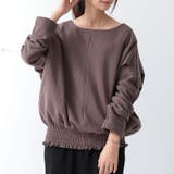 裏起毛あったかワイドドルマンプルオーバー トップス レディース | and it  | 詳細画像10 