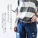 フォコン FAUCON スクエアバックルレザーベルトレディース | and it | 詳細画像3