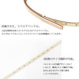 フォコン FAUCON スクエアバックルレザーベルトレディース | and it | 詳細画像5