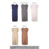 ラウンドヘムスリットシンプルロングワンピースレディース 春夏秋 ワンピース | and it  | 詳細画像2 