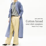 コットンブロードオーバーシャツワンピースレディース 春秋冬 ワンピース | and it | 詳細画像12