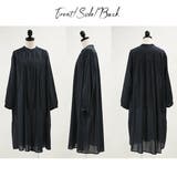 エミュラル emural コットンボイルギャザー長袖ワンピースレディース | and it | 詳細画像12