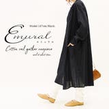 エミュラル emural コットンボイルギャザー長袖ワンピースレディース | and it | 詳細画像16