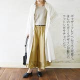 エミュラル emural ギャザーフレアヘムコットンガウチョパンツレディース | and it | 詳細画像3