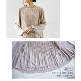 消しプリーツシフォンジョーゼットハイネックブラウス【M】【L】レディース 春夏秋… | and it | 詳細画像9