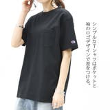 チャンピオン Champion ポケット付きクルーネックコットンTシャツレディース | and it | 詳細画像4