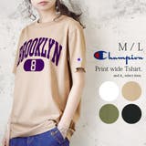 チャンピオン Champion プリントワイドTシャツレディース | and it | 詳細画像1