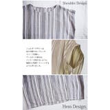 リネンレーヨンストライプセットアップレディース 春夏 トップス | and it | 詳細画像11