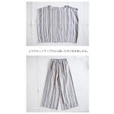 リネンレーヨンストライプセットアップレディース 春夏 トップス | and it | 詳細画像8