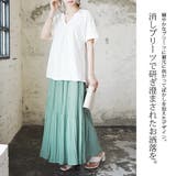 シフォン消しプリーツロングスカートレディース 春夏 ボトム | and it | 詳細画像3