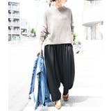 リラックスストレッチボリュームパンツ M L | and it  | 詳細画像3 