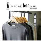 【M～LL 日本製】Beラインネックデイリーロングカットソー♪ 綿100％ | and it  | 詳細画像20 