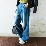 デニムワイドストレートパンツ ♪ M | and it | 詳細画像3