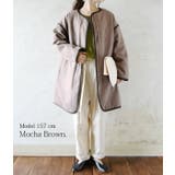 フェイクウールパイピングノーカラーコートレディース 春秋冬 アウター | and it | 詳細画像16