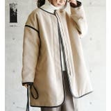 フェイクウールパイピングノーカラーコートレディース 春秋冬 アウター | and it | 詳細画像6