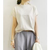 Tシャツ レディース プチハイネックフレンチスリーブプリントTシャツレディース | and it | 詳細画像13
