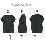 Tシャツ レディース プチハイネックフレンチスリーブプリントTシャツレディース | and it | 詳細画像18