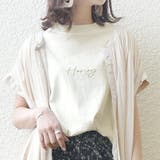 Tシャツ レディース プチハイネックフレンチスリーブプリントTシャツレディース | and it | 詳細画像8