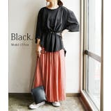 Tシャツ レディース 6分袖バックドレープTシャツトップス | and it | 詳細画像11