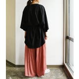 Tシャツ レディース 6分袖バックドレープTシャツトップス | and it | 詳細画像13
