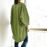 Tシャツ レディース 6分袖バックドレープTシャツトップス | and it | 詳細画像5
