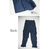 パンツ レディース コットンリネンしわ加工ルーズデニムパンツ【F】ボトムス | and it  | 詳細画像11 