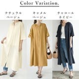 インドコットンリネンシャツワンピース ワンピース ロング | and it | 詳細画像4