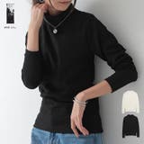 カットシャーリングハイネック長袖Tシャツ カットソー レディース | and it | 詳細画像1