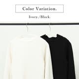 カットシャーリングハイネック長袖Tシャツ カットソー レディース | and it | 詳細画像4