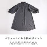 スパンブロードボリュームスリーブシャツワンピース シャツワンピ レディース | and it  | 詳細画像11 