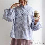 ストライプブロードボリュームスリーブシャツ シャツ レディース | and it  | 詳細画像9 
