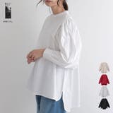 ポプリンデザインショルダーブラウス ブラウス レディース | and it  | 詳細画像1 