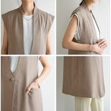 ロングジレ レディース ベスト | and it | 詳細画像13