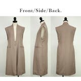 ロングジレ レディース ベスト | and it | 詳細画像14