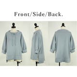 ダンボールルーズハイネック5分袖プルオーバー トップス レディース | and it | 詳細画像17