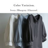 ダンボールルーズハイネック5分袖プルオーバー トップス レディース | and it | 詳細画像4