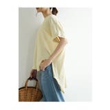 コットンスラブイレギュラーヘムカットソー カットソー レディース | and it  | 詳細画像8 