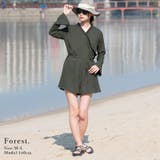 ラッシュガードカシュクールオールインワン ラッシュガード レディース | and it | 詳細画像6