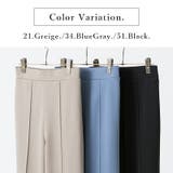 着丈が選べる!カットツイルセンタープレスストレッチパンツ パンツ レディース | and it | 詳細画像4