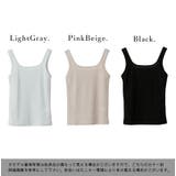 スクエアタンク タンクトップ レディース | and it  | 詳細画像2 