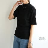 ボトルネック半袖プルオーバー トップス レディース | and it | 詳細画像6