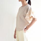 異素材切替ティアード袖プルオーバー トップス レディース | and it | 詳細画像11