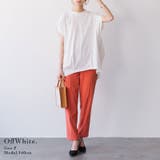 バックタック二の腕カバーコットンTシャツ カットソー レディース | and it | 詳細画像6