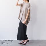 バックタック二の腕カバーコットンTシャツ カットソー レディース | and it | 詳細画像10