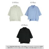 ブロードハーフスリーブオーバーシャツ シャツ レディース | and it  | 詳細画像2 