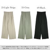 リネンタッチハイウエストタックパンツ パンツ レディース | and it | 詳細画像2