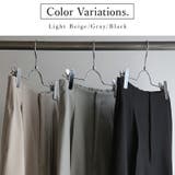 リネンタッチハイウエストタックパンツ パンツ レディース | and it | 詳細画像4