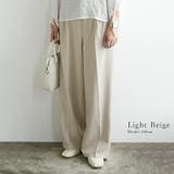 リネンタッチハイウエストタックパンツ パンツ レディース | and it | 詳細画像6