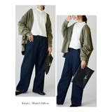 Vネックスウェットワイドカーディガン カーディガン レディーストップス | and it  | 詳細画像11 